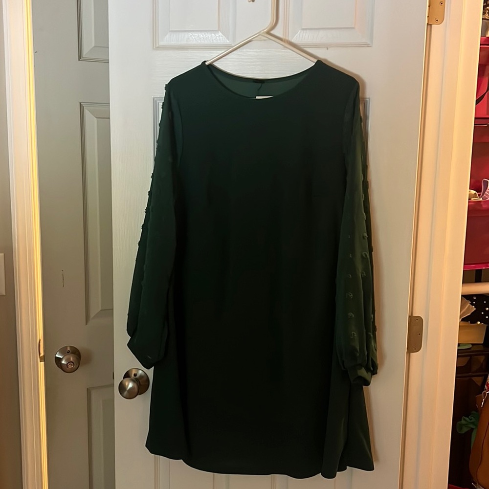 XL Dark green dress